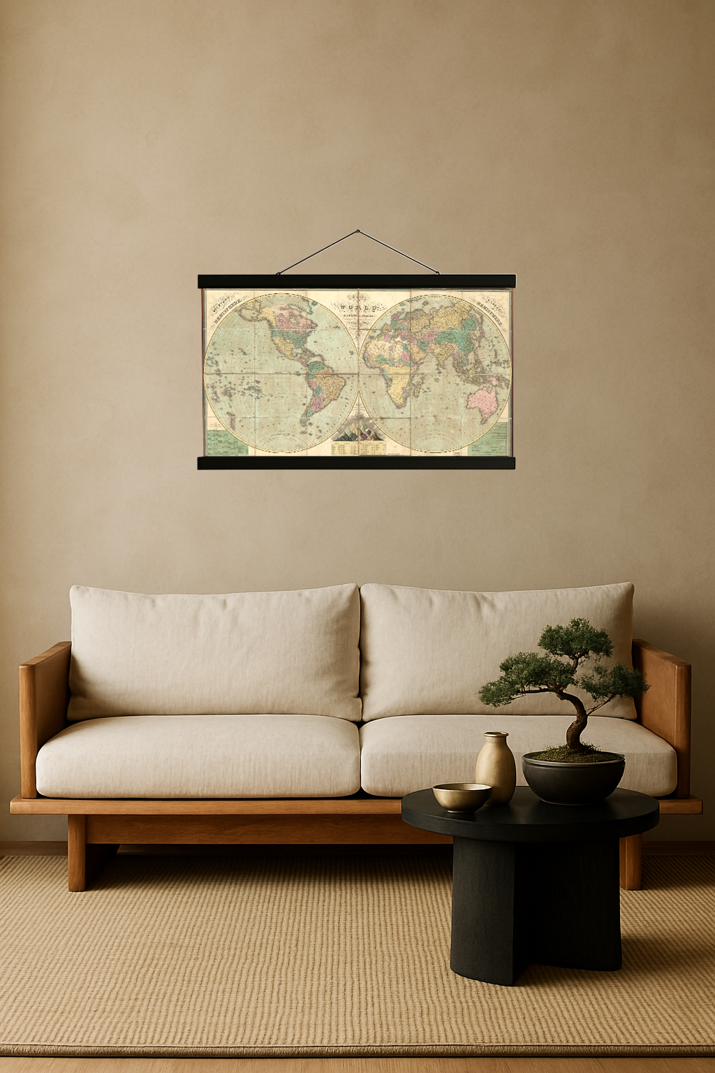 1826 World Map (Globular Projection)