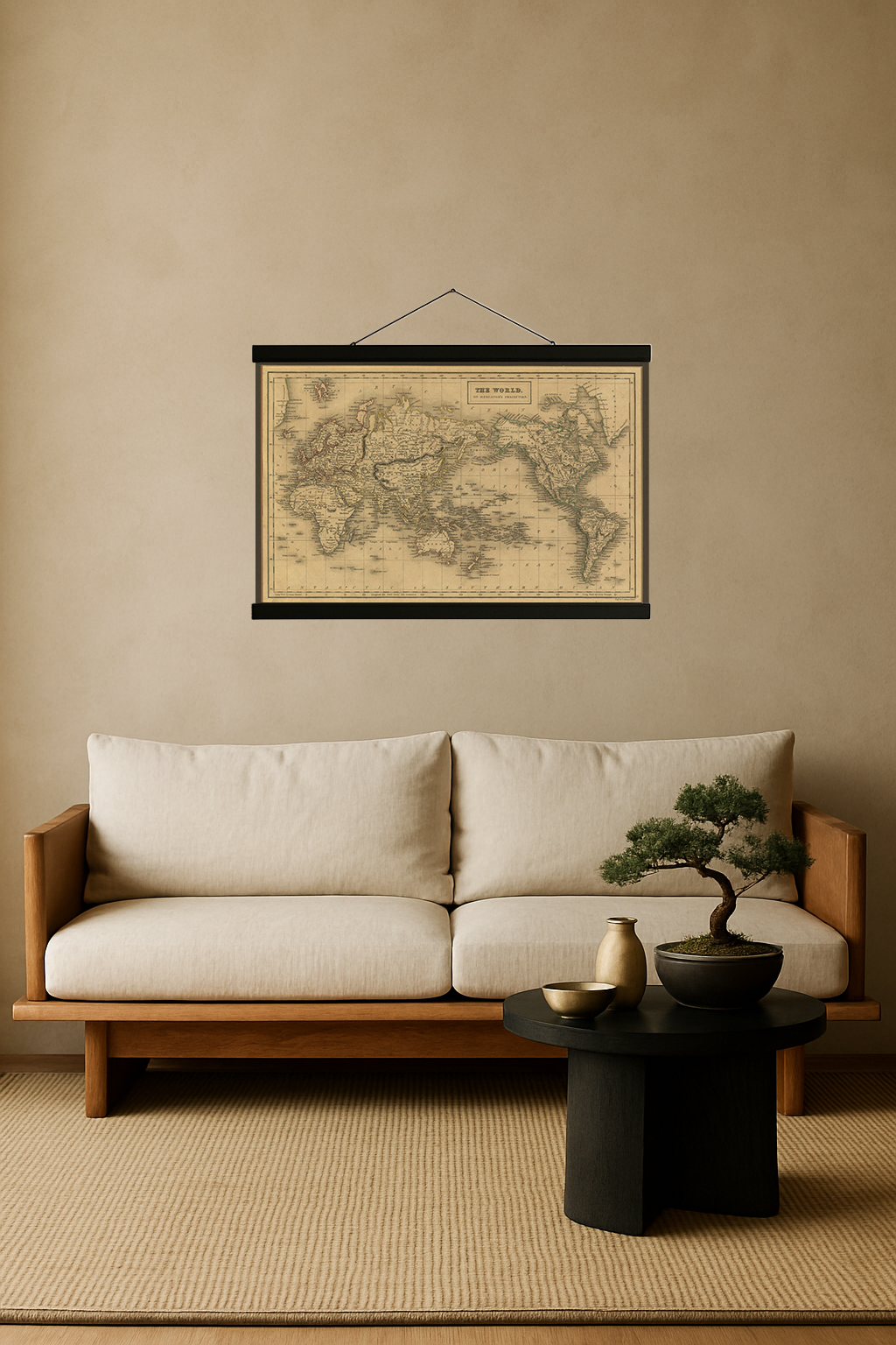 1840 World Map (Mercator Projection, A & C Black Atlas)