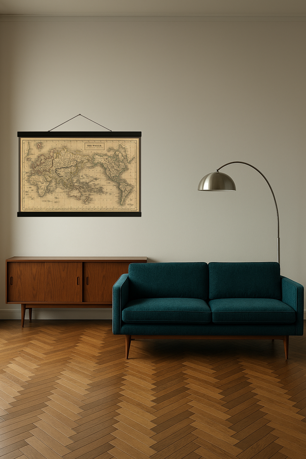 1840 World Map (Mercator Projection, A & C Black Atlas)