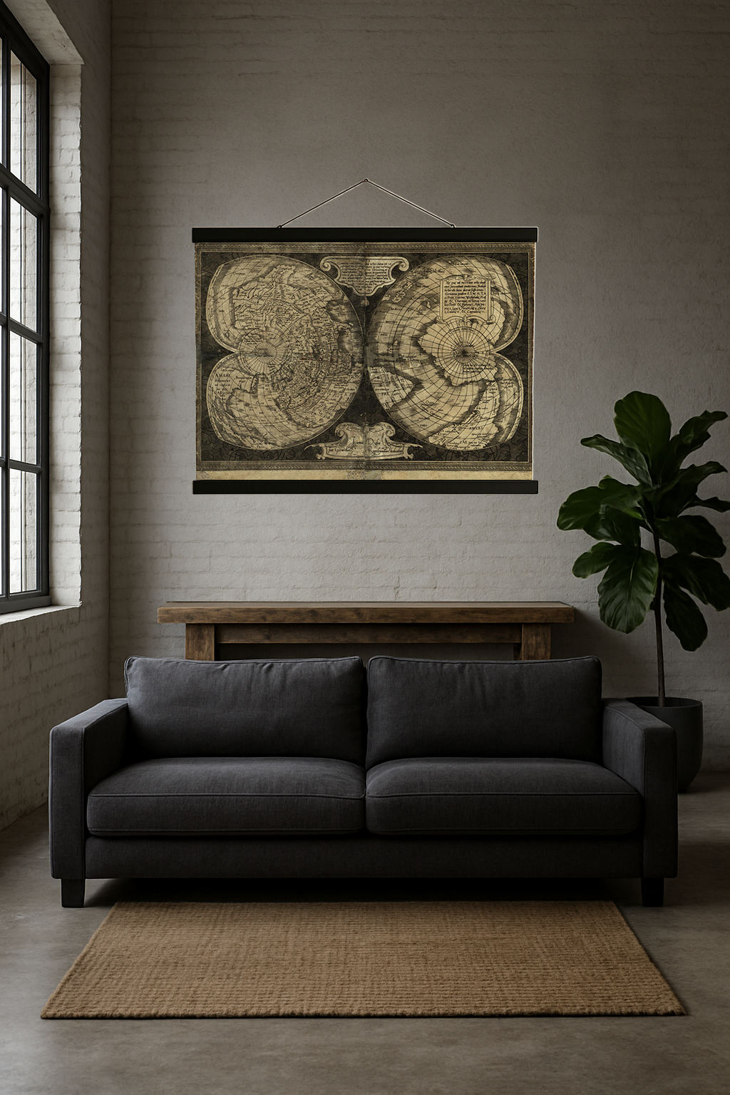 1538 World Map (Double Cordiform Projection)