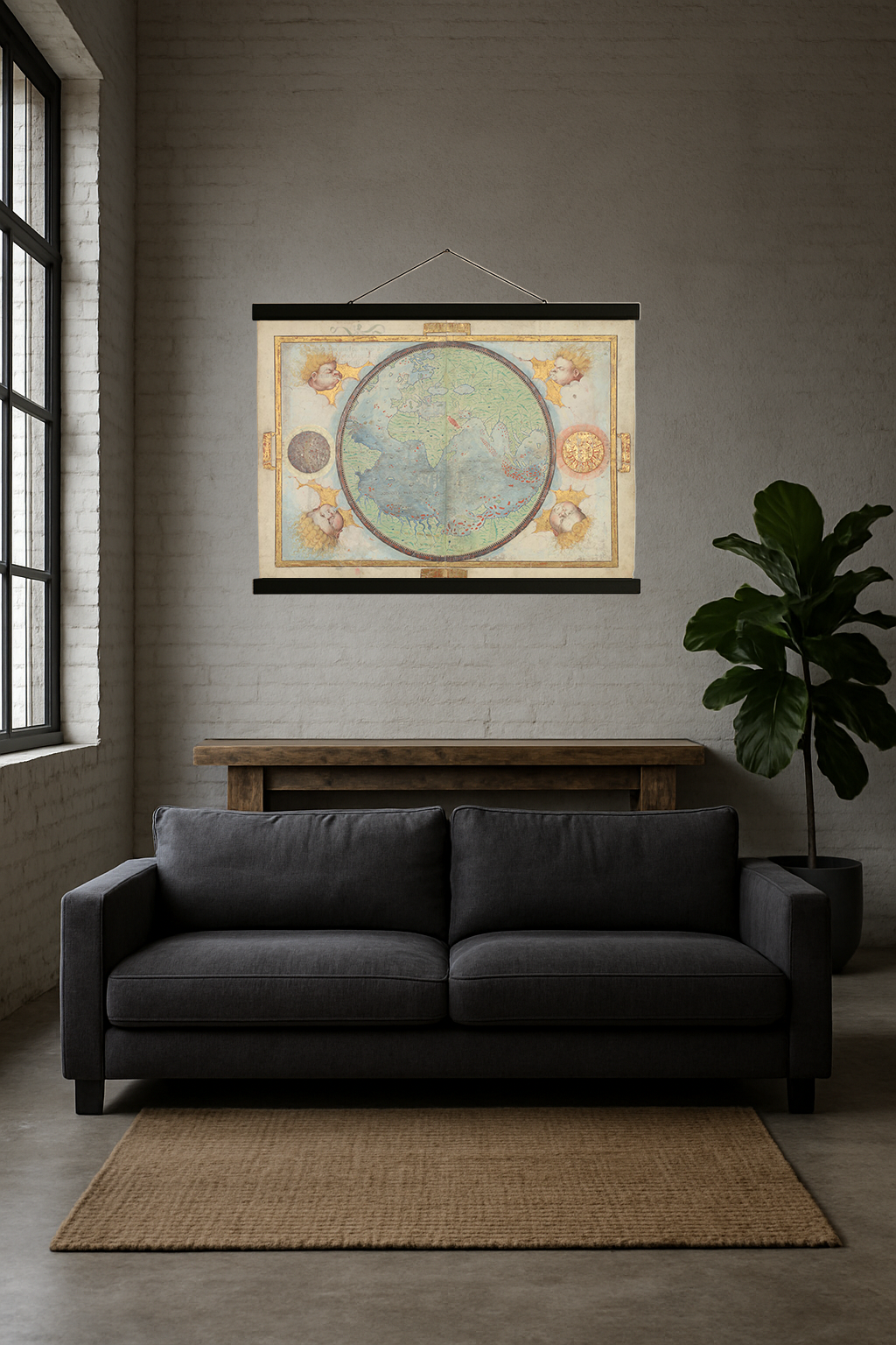 1519 World Map (Portuguese Hemisphere, Miller Atlas)