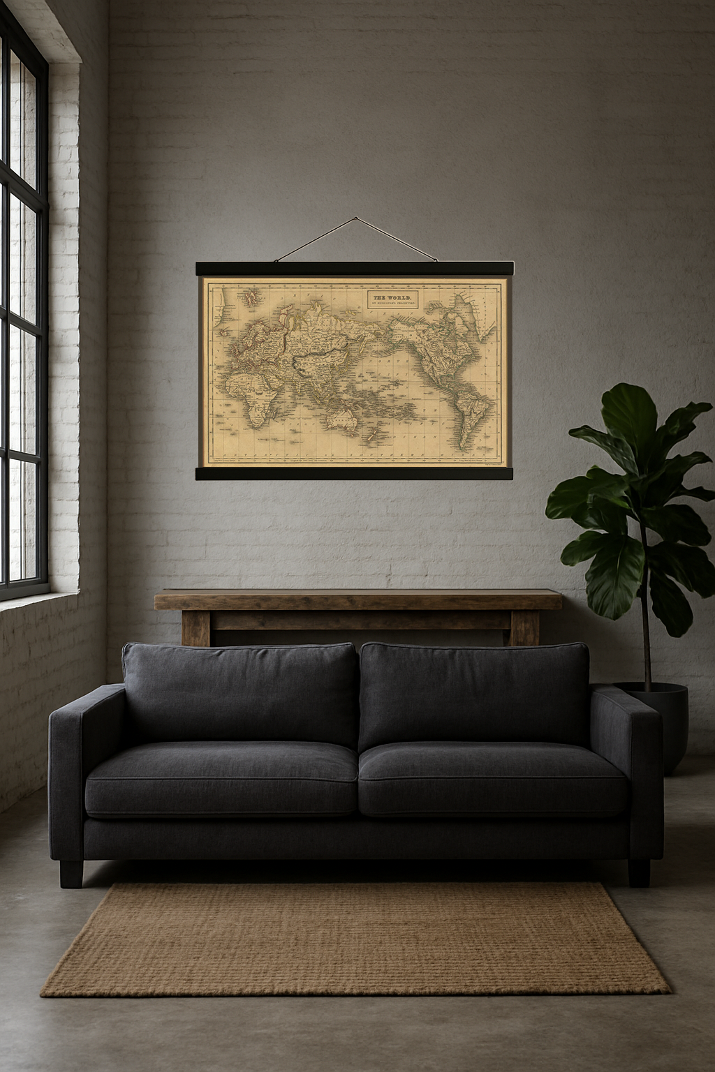 1840 World Map (Mercator Projection, A & C Black Atlas)