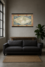 1570 World Map (Sinusoidal Projection, Path of the Winds)