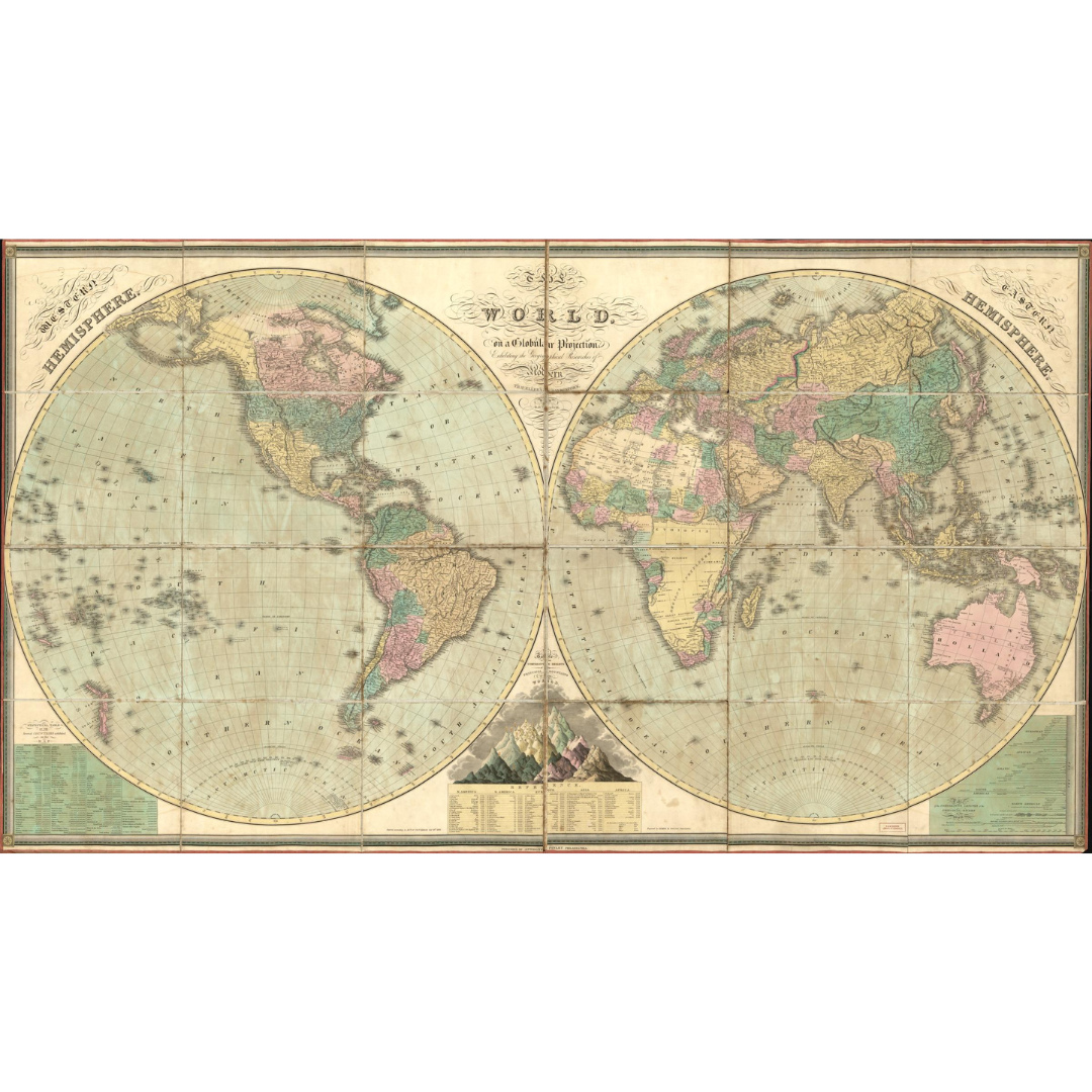 1826 World Map (Globular Projection)