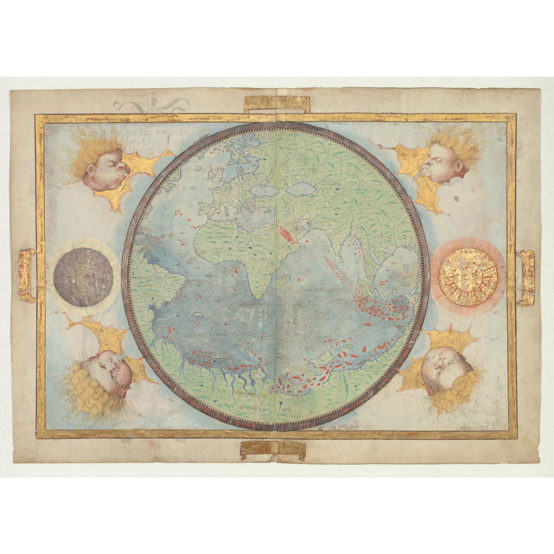 1519 World Map (Portuguese Hemisphere, Miller Atlas)