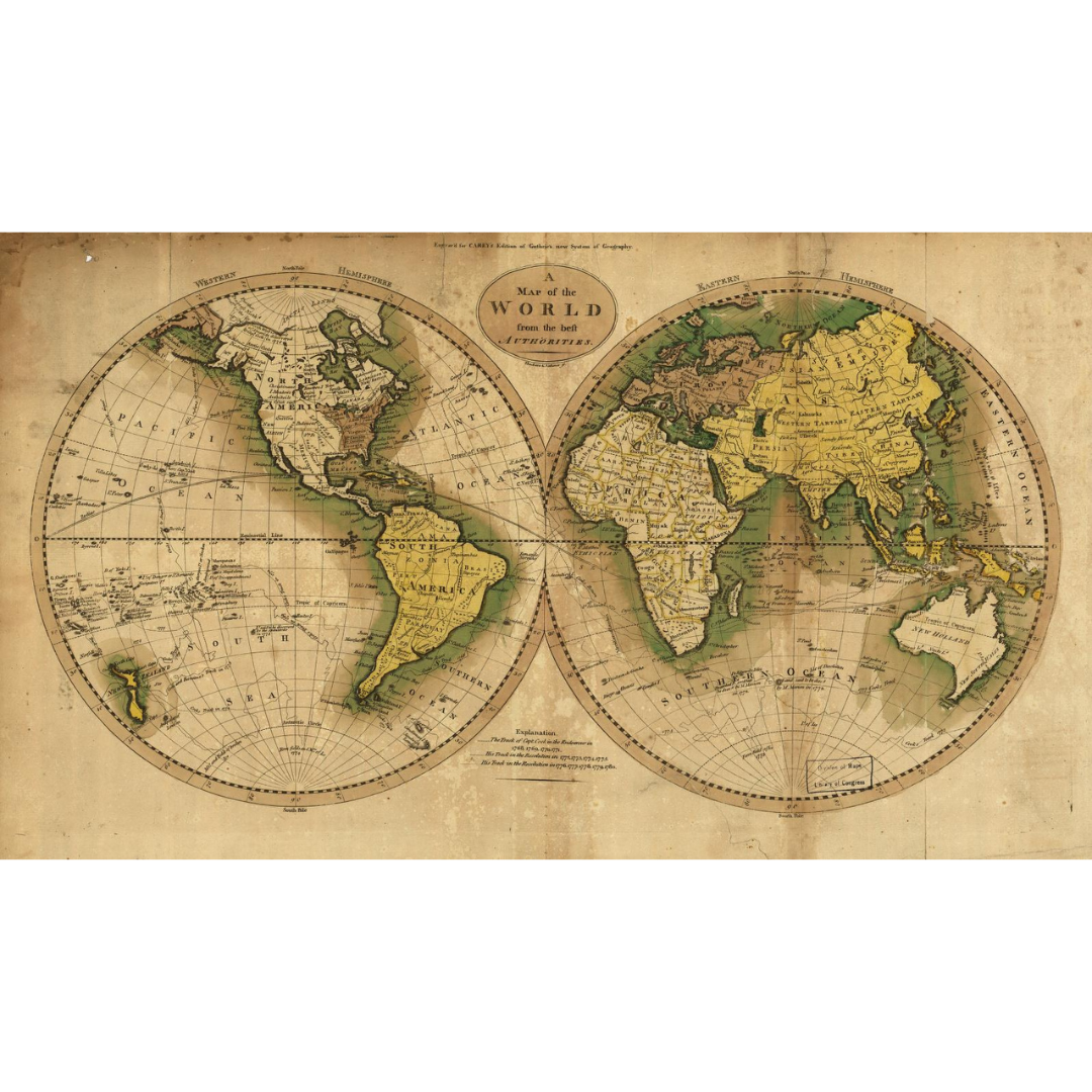1795 World Map (From the Best Authorities)