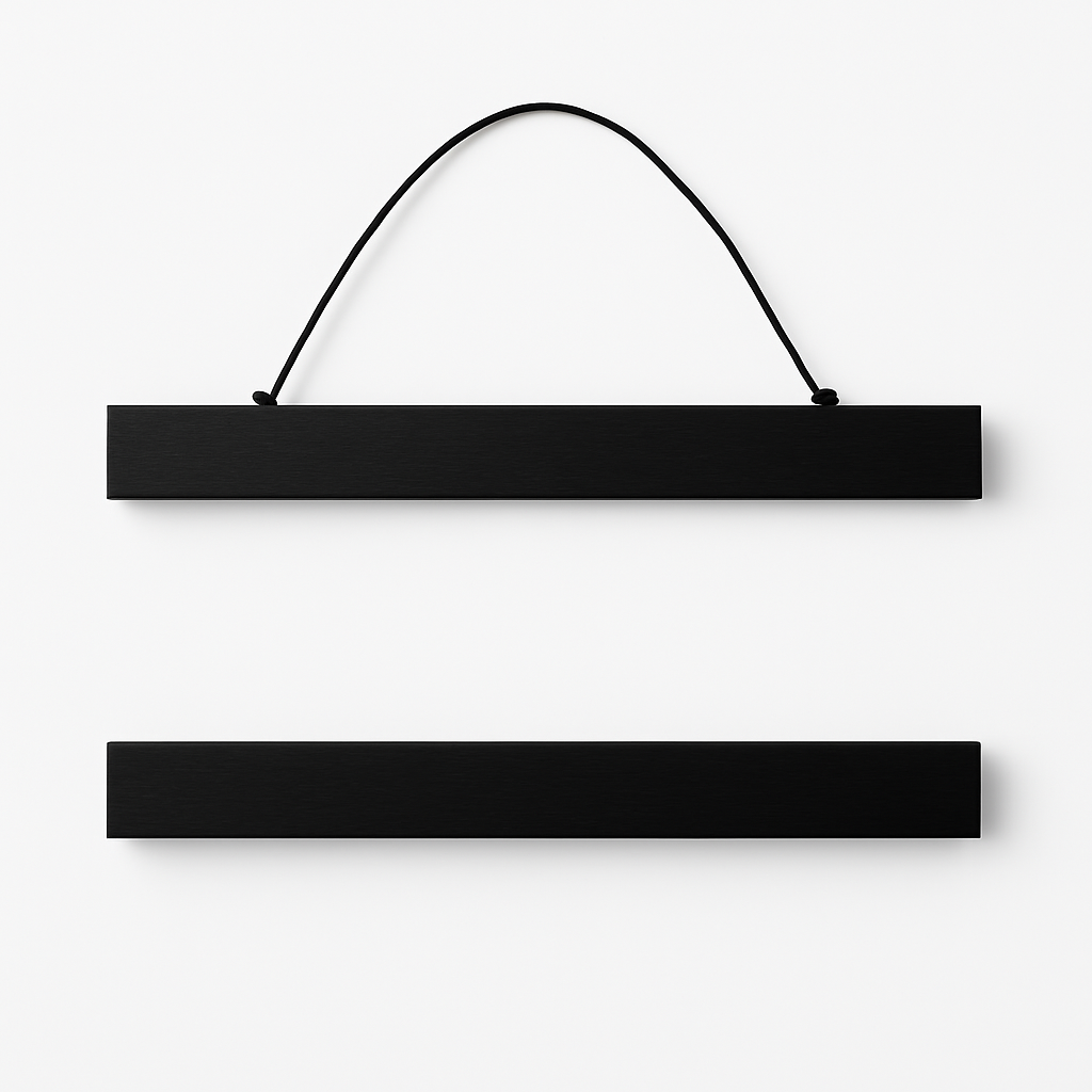 Magnetic Wood Poster Hanger Bars