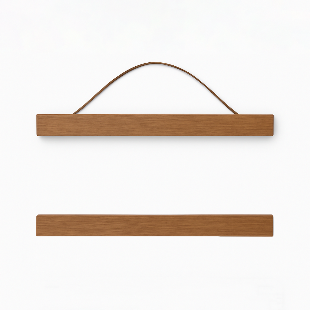 Magnetic Wood Poster Hanger Bars